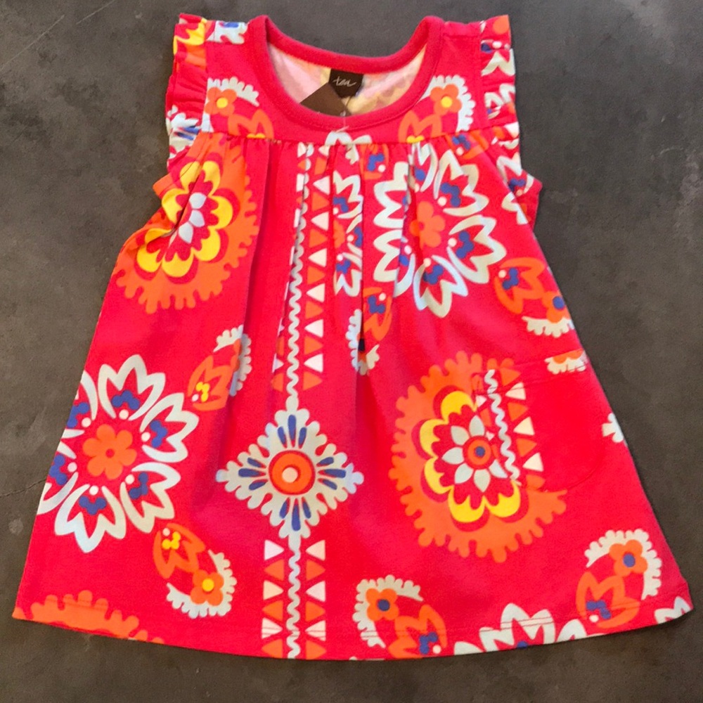 Tea collection ruffle sleeve dress